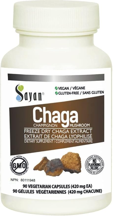 90 Chaga Capsules + 20 Tea Bag Box