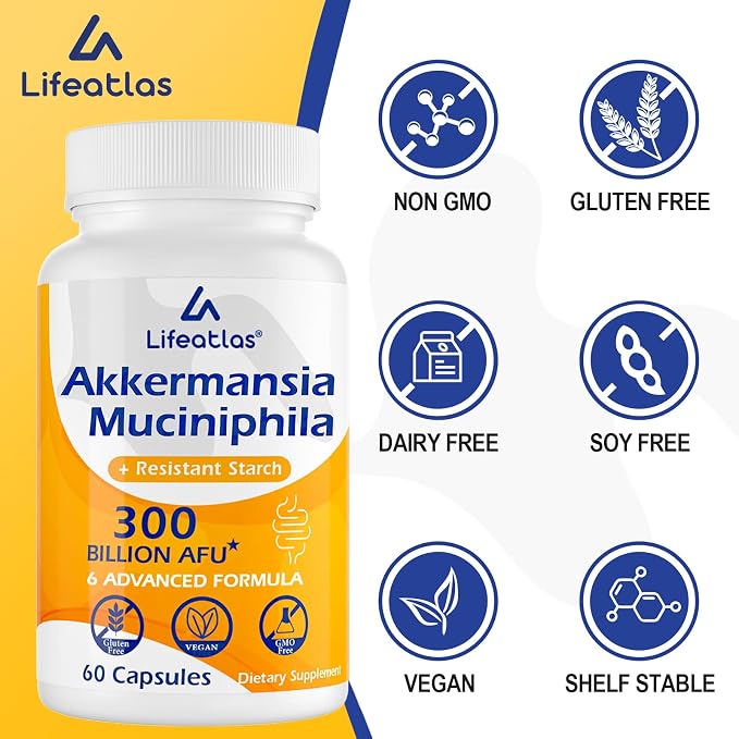 60 Count (Pack of 1) Akkermansia Probiotic