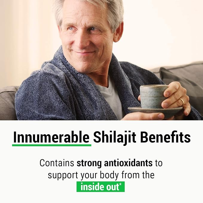 Chaga Extract & Shilajit Powder 2 Oz + Chaga 20 Tea Bags Box