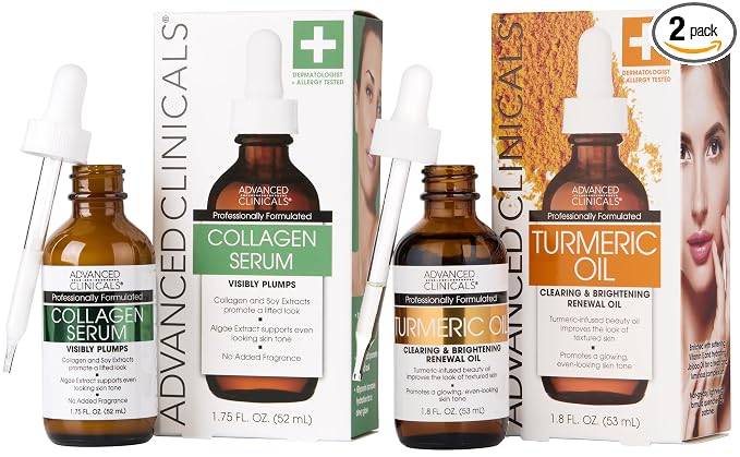 Collagen + Turmeric Oil Serum Set